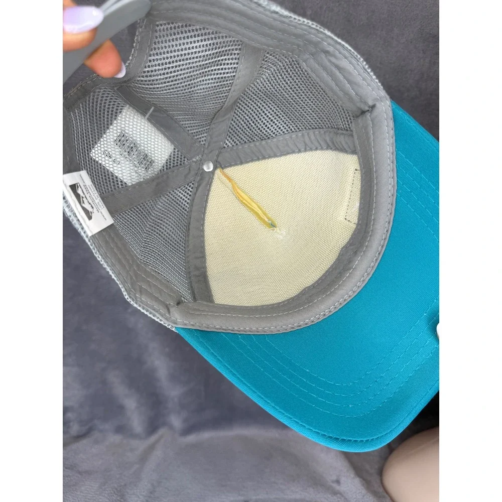 Montana Tees Glacier Trucker‎ Hat Child 4-10y Teal Blue Green